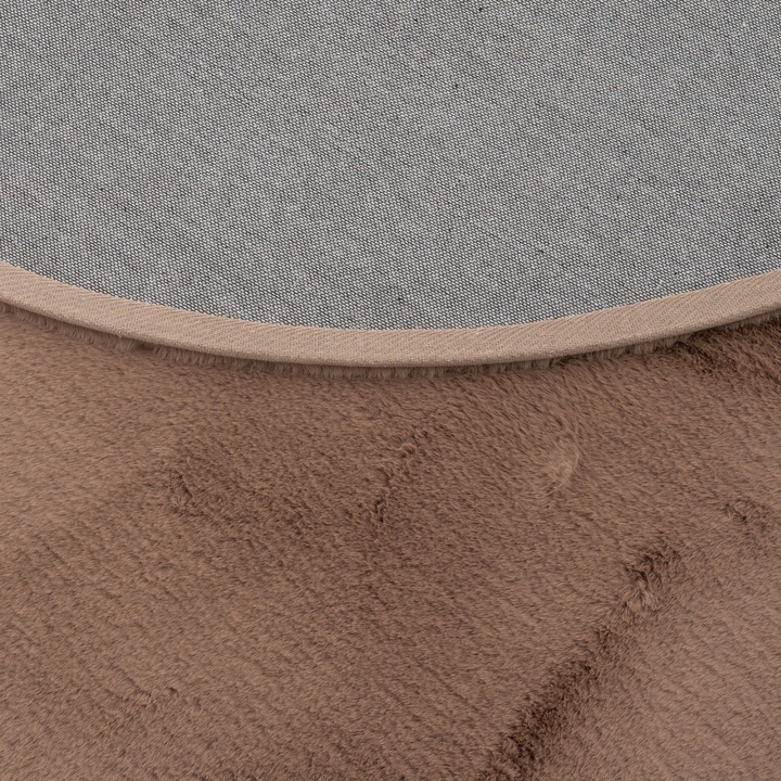 Produktbild Pergamon Luxus Super Soft Fellteppich Plush Rund (160 x 160 cm)