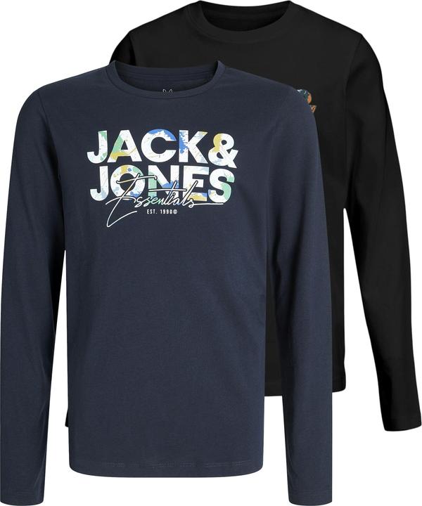 Actual product image Jack & Jones 2er-pack Logo Langarm-T-Shirt Langarm-T-Shirt (176)