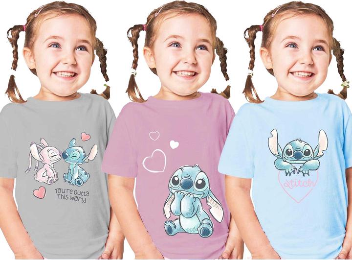 Actual product image Lilo & Stitch Childrens/Kids Stitch & Angel T-Shirt (116)