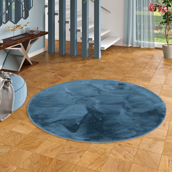 Produktbild Pergamon Luxus Super Soft Fellteppich Plush Rund (120 x 120 cm)