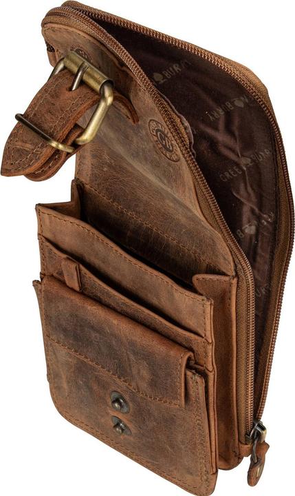 Immagine prodotto Greenburry Borsa da cintura in pelle vintage da 14,5 cm