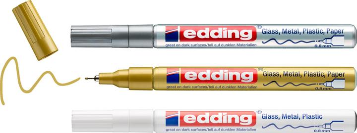 Produktbild Edding 780 - Glanzlack-Marker (3x)