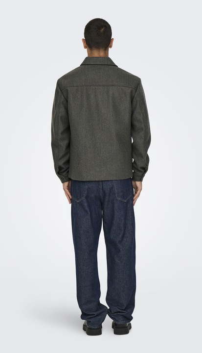 Image du produit Only & Sons Col Fly-Away Poignets avec bouton Veste (XL)