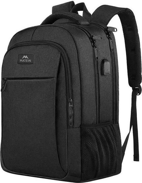 Actual product image Matein 1007 Black USB 15.6" laptop travel backpack (28 l)