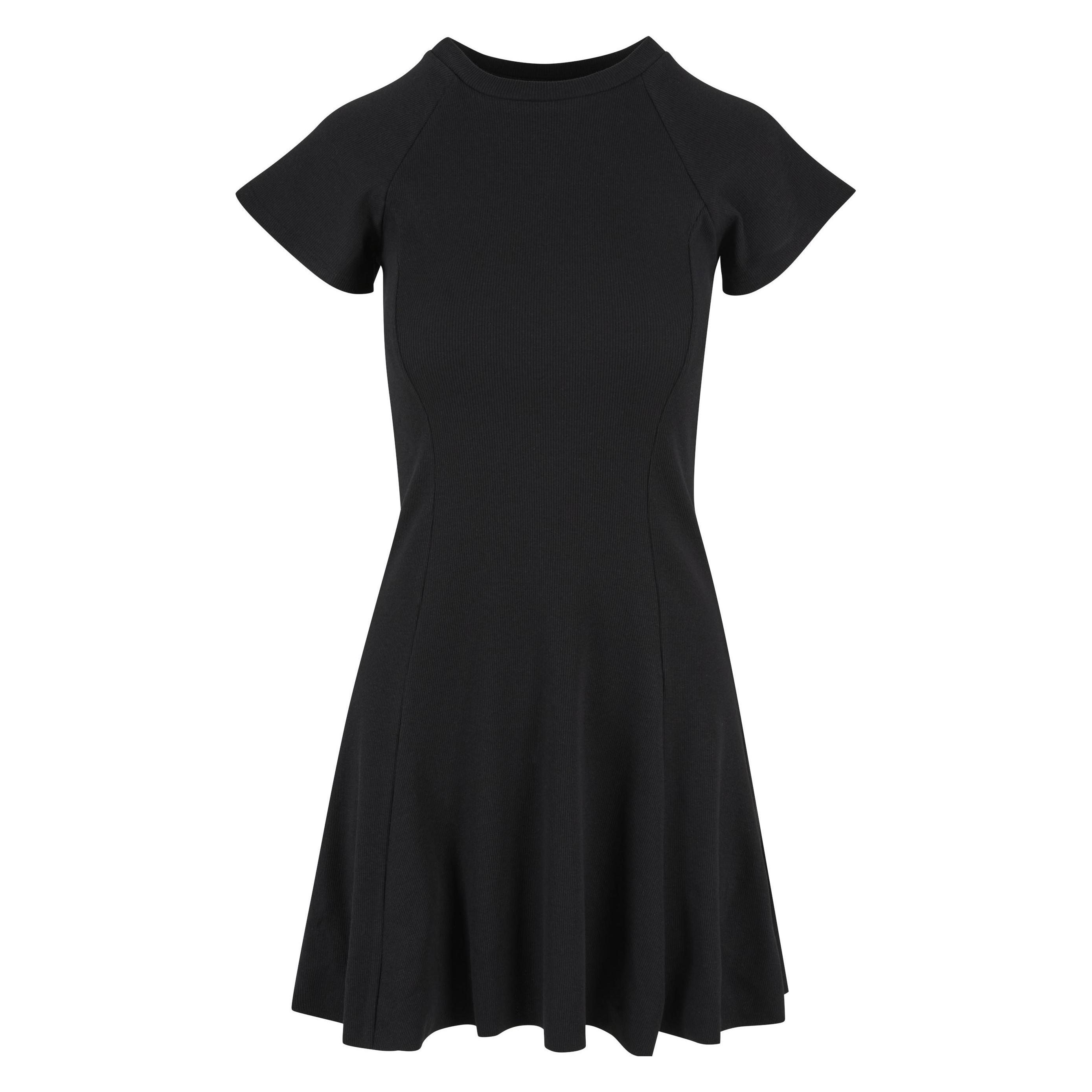 Urban Classics, Damen, Kleider, Skater Rib, Schwarz, (3XL)