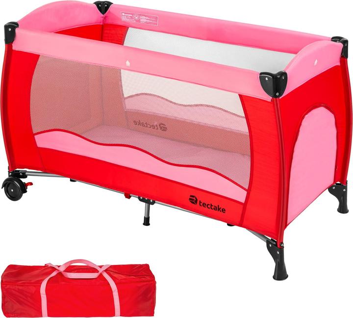 Actual product image tectake Travel cot with carrying bag (60 x 120 cm)