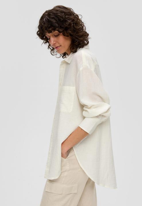 Produktbild s.Oliver Bluse Musselinbluse im Oversized Fit (L)