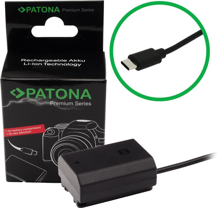 Produktbild Patona USB-C Input Akku-Adapter NP-FZ100 (DC-Kuppler)