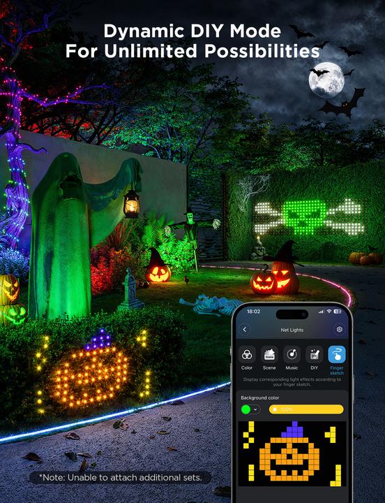 Actual product image Govee Net Lights (IP65)