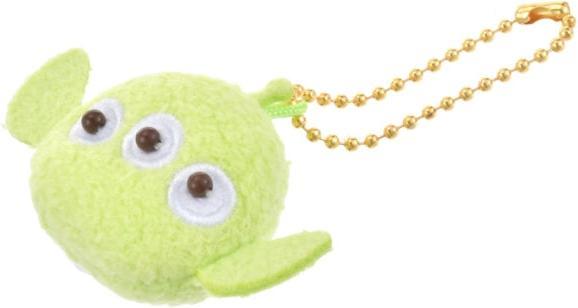 Actual product image Disney Little Green Men/Alien plush keyring pendant