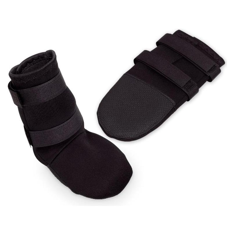 Nobby Lot de 2 chaussures de protection en néoprène pour chien Noir