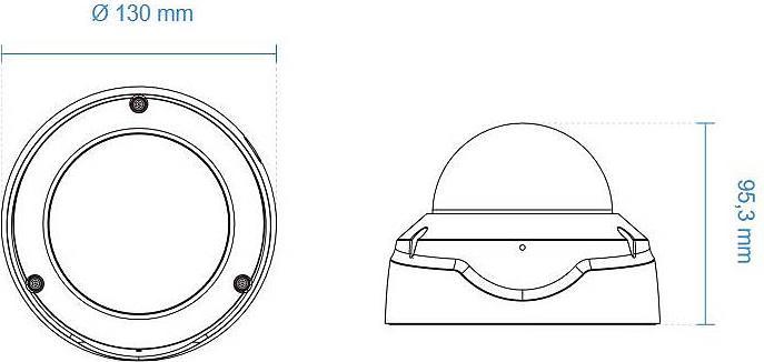Actual product image Vivotek Fixed Dome Network Camera (2560 x 1920 pixels)