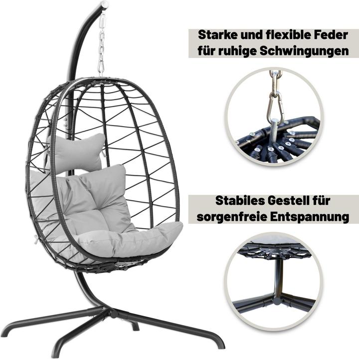 Actual product image Endorphin ® Hängesessel Solo mit Gestell und Polster (150 kg)