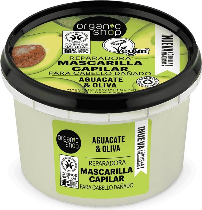 Actual product image Organic Shop Avocado and Honey Hair Mask (250 ml)