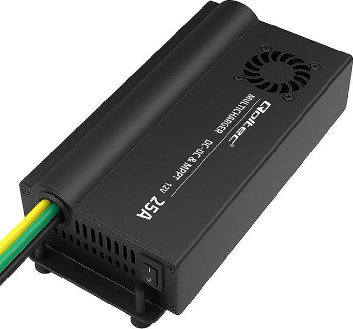 Actual product image Qoltec Autom. Ladegerät DC-DC 12V m. MPPT-Reg. 25A