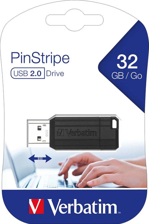 Produktbild Verbatim PinStripe (32 GB, USB-A, USB 2.0)