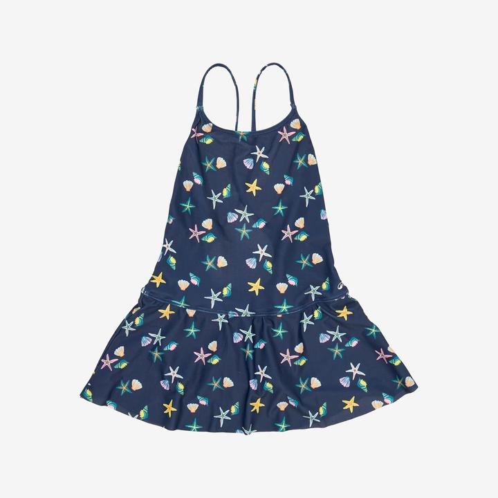 Produktbild Nabaiji Girls’ swimming 1-piece skirt swimsuit - 100 Lila blue (140)