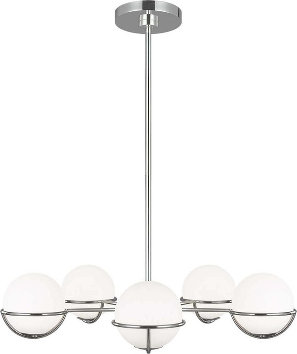 Image du produit Elstead Lighting Apollo LED Lustre G9 5 branches nickel poli (81.30 cm)