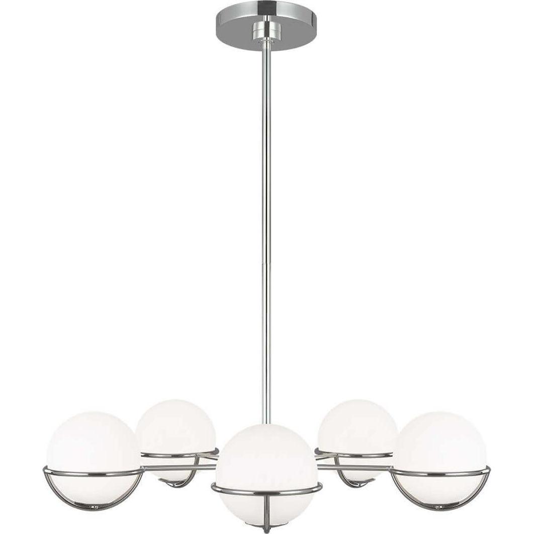 Elstead Lighting, Kronleuchter, Apollo LED Kronleuchter G9 5-fach Poliertes Nickel (81.30 cm)