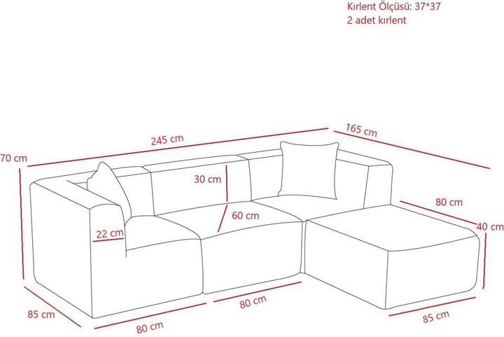 Produktbild Atelier del Sofa Ksile (Ecksofa)