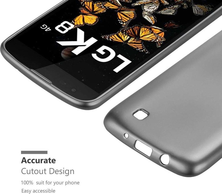 Produktbild Cadorabo TPU Matt Metallic Cover (LG K8)