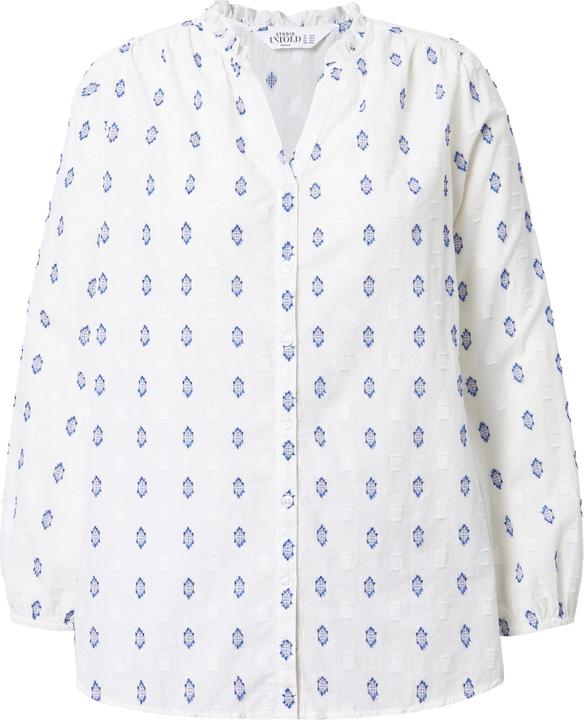 Produktbild Studio Untold Bluse, Loose Shape, Webmuster, Ballon-Langarm (54)