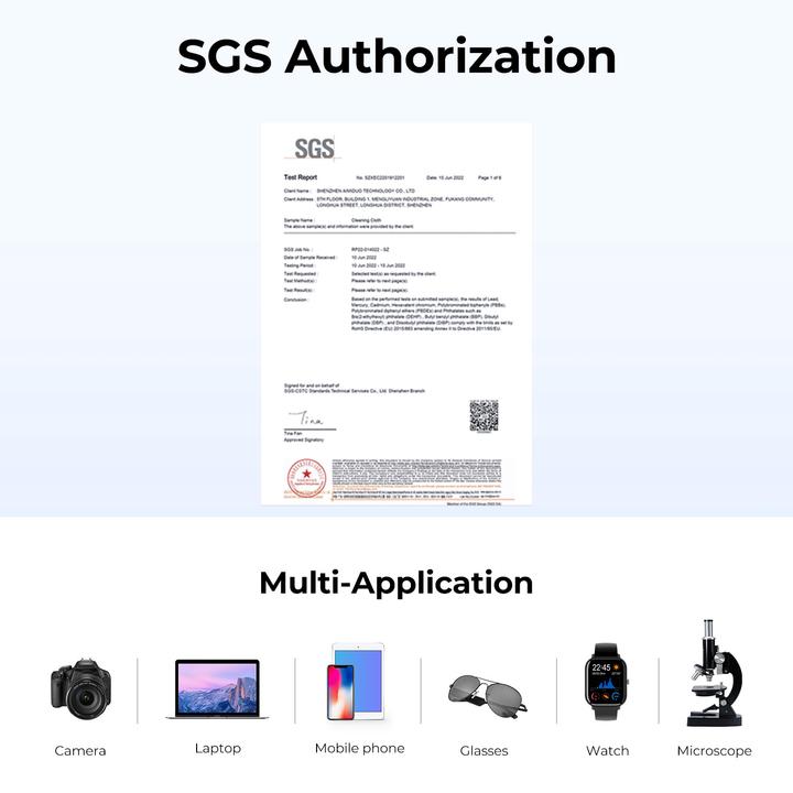 Energy Label K&F Concept dust-free cloths SKU.1615 15x15 cm 10pcs