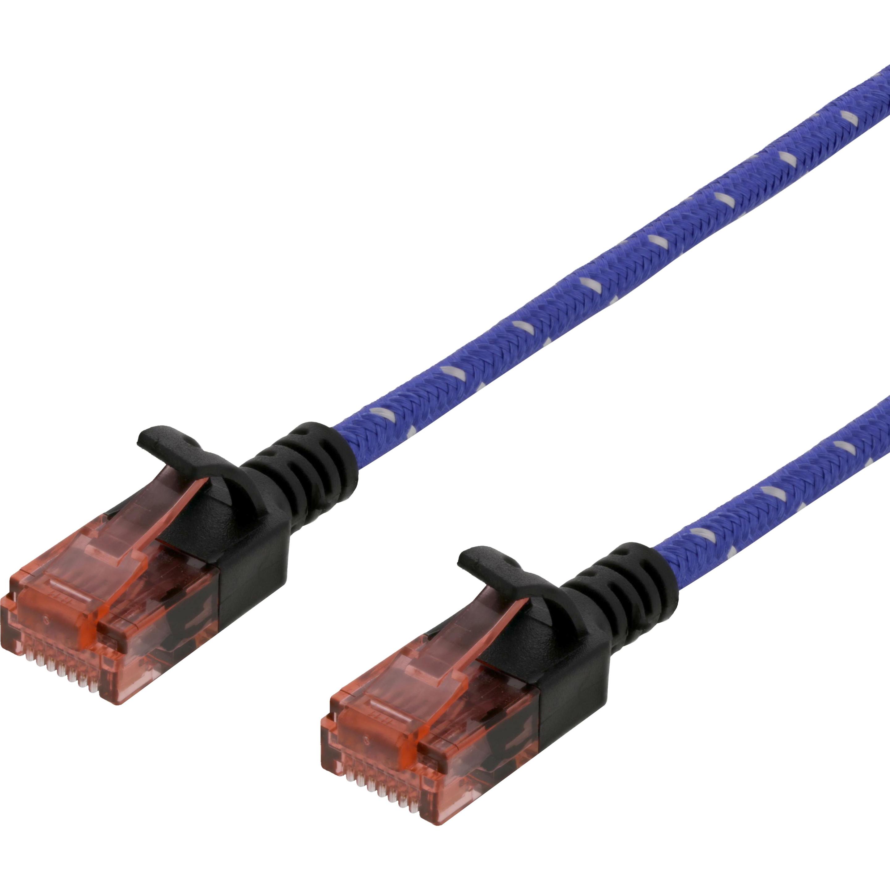 Deltaco patchkabel - 1.5 m - hvid bla (U/UTP, CAT6a, 1.50 m), Netzwerkkabel