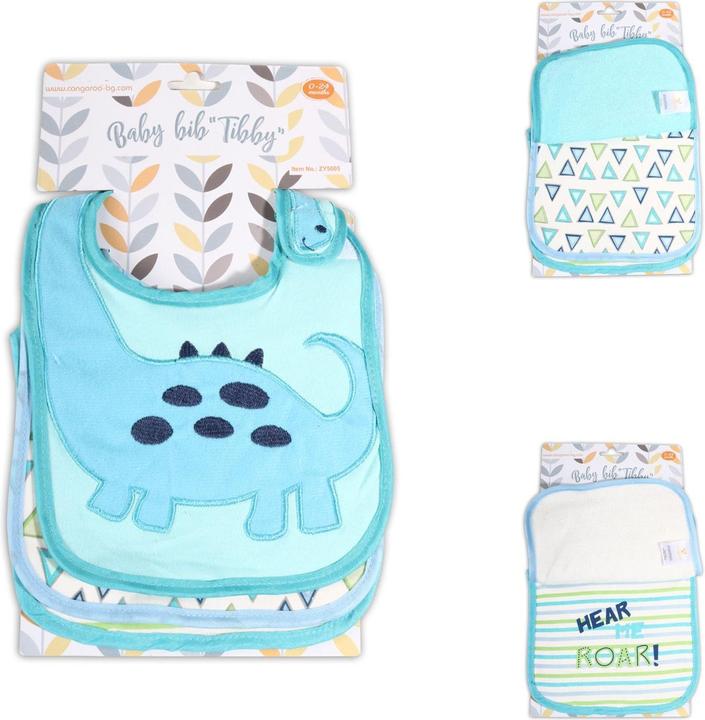 Immagine prodotto Cangaroo Set di 3 bavaglini Tibby