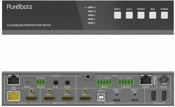 Purelink Transmitter PT-PSW-52KVM-TX 4K (60 Hz 4:4:4)