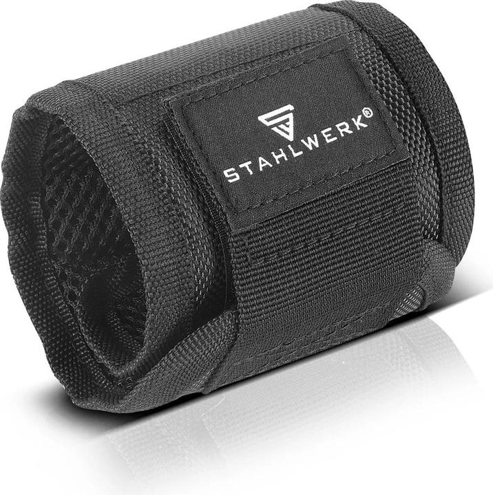 Image du produit Stahlwerk Bracelet magnétique pour les bricoleurs à domicile, avec fermeture velcro pour la fixation