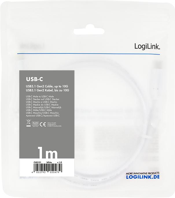 Immagine prodotto LogiLink CU0131 (1 m, USB 3.1, 60 W)