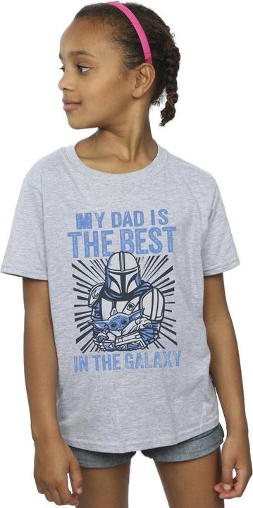 Produktbild Star Wars Mandalorian Best Dad TShirt Mädchen (128)