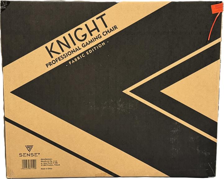 Actual product image Sense Knight fabric black-red