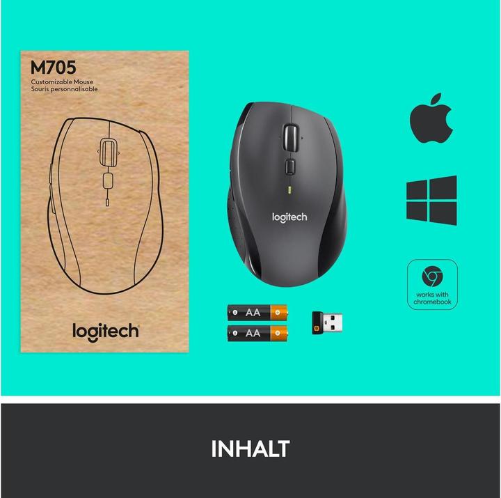 Produktbild Logitech Marathon M705 (Kabellos)