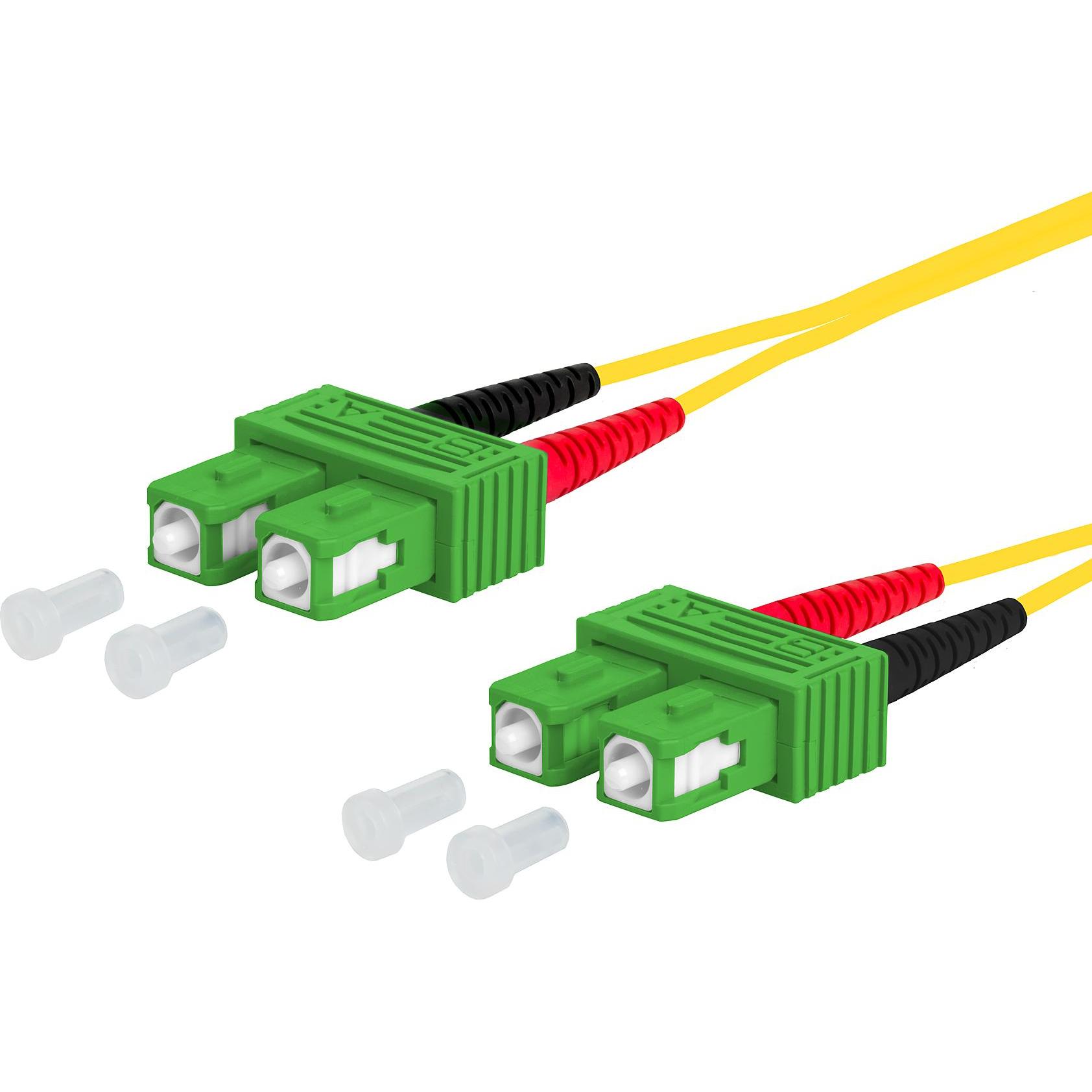 Metz Connect OpDAT Patchkabel SC-D APC/SC-D APC OS2, 20,0 m 151P1EAEAB0E (U/FTP, 20 m), Netzwerkkabel