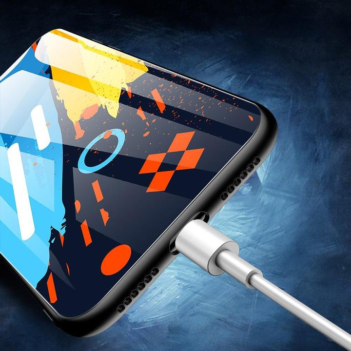 Produktbild Hurtel Color Glass Case Handyhülle Schutzhülle aus Panzerglas für iPhone 11 Pro Max pattern 2 (Apple iPhone 11 Pro Max)