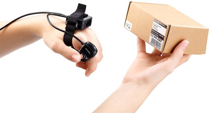 Produktbild Simvalley Profi-Barcode-Finger-Scanner für Android-Smartphones