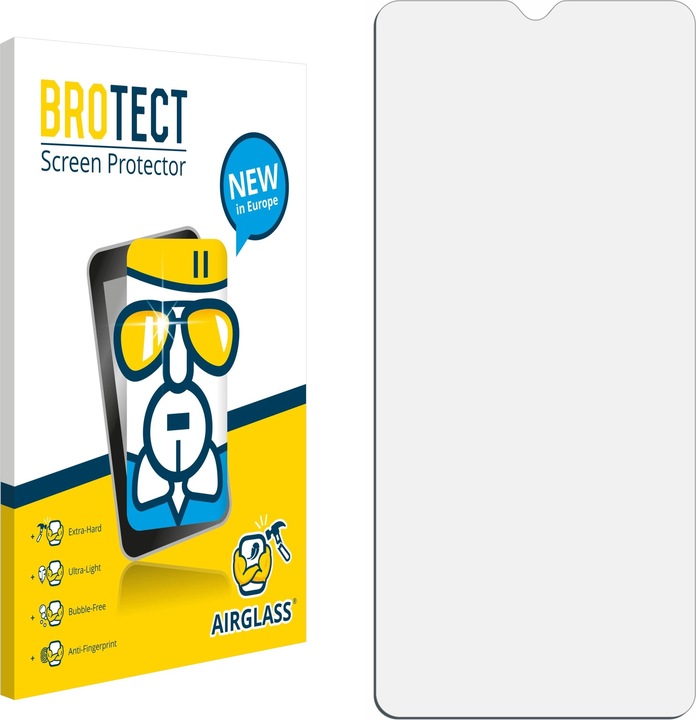 Actual product image BROTECT AirGlass Glass (1 Piece, Wiko View 4 Lite)
