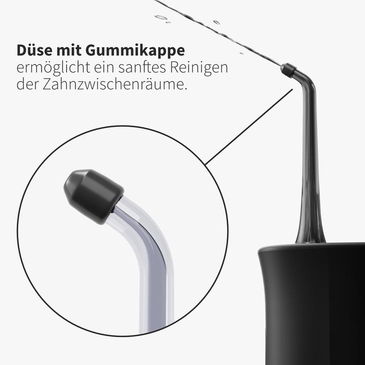 Produktbild Zahnheld Ersatzdüse Sensitiv 6x Schwarz (Mundduschenaufsätze)