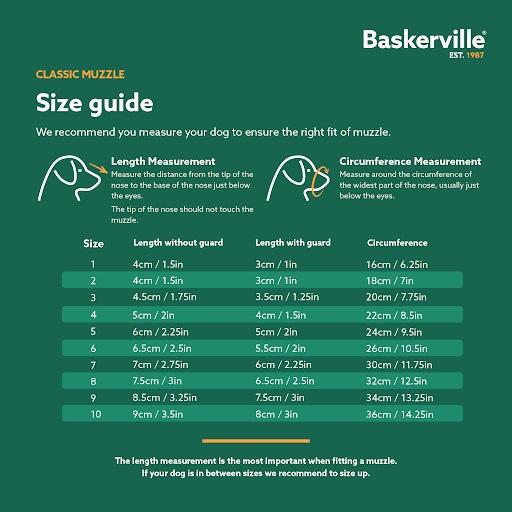 Nutritional values and ingredients Baskerville Classic Basket Dog Muzzle (5, Dog)