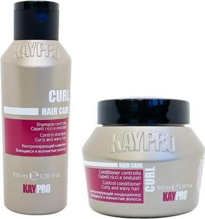 Immagine prodotto Kay Color Kepro Kaypro Cura dei capelli Mini CURL Shampoo e Maschera 100ml (200 ml, Shampoo liquido)