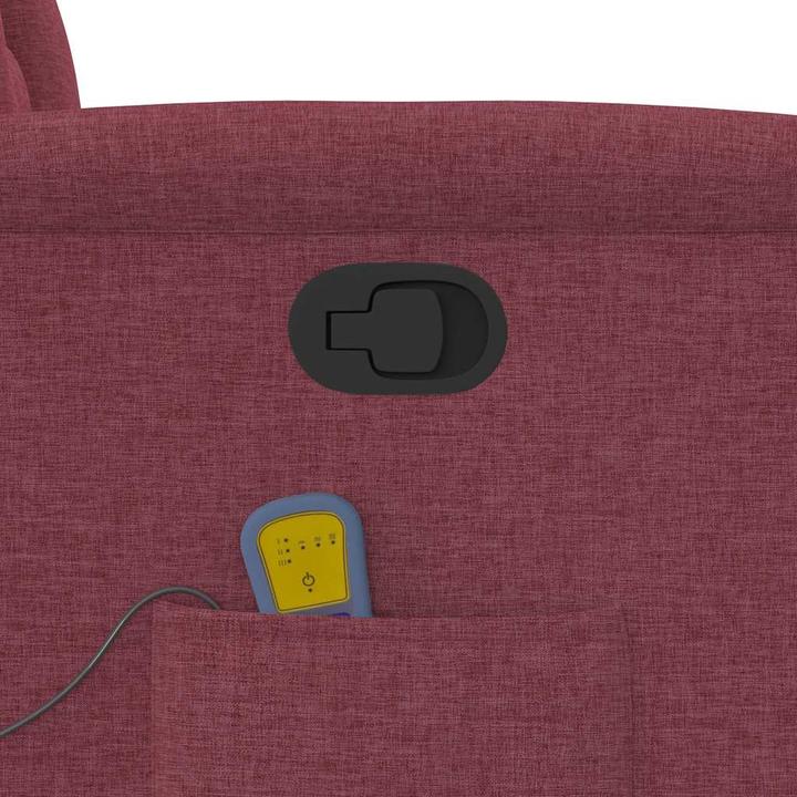 Actual product image VidaXL Massage chair wine red fabric