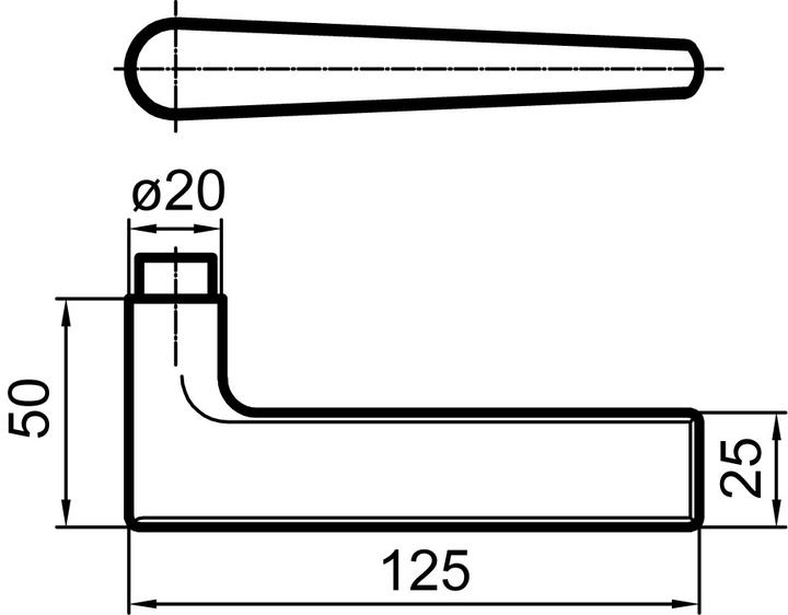 Produktbild Glutz Türdrücker 5036 Wien (Türgriff)