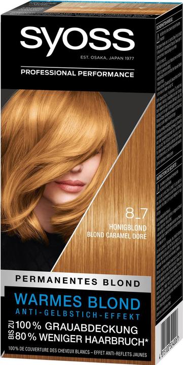 Actual product image Syoss Permanent Colour 8 7 Honey Blonde (8-7 Honey blonde)
