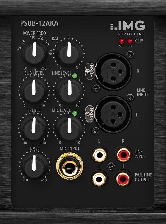 Image du produit Img Stage Line Subwoofer actif de sonorisation 30 cm 12 pouces PSUB- (Subwoofer actif)