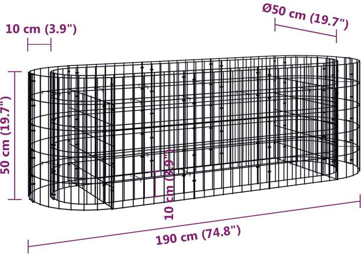 Produktbild vidaXL Gabionen-Hochbeet