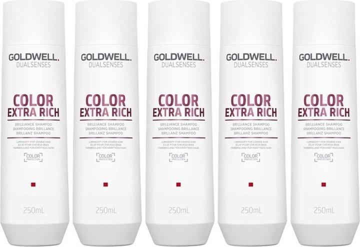 Immagine prodotto Goldwell 10x Dualsenses Farbe extra reichhaltiges Brilliance Shampoo 250ml (250 ml, Shampoo liquido)
