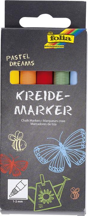 Folia Marcatore a gesso (Multicolore, 2 mm, 5 x)