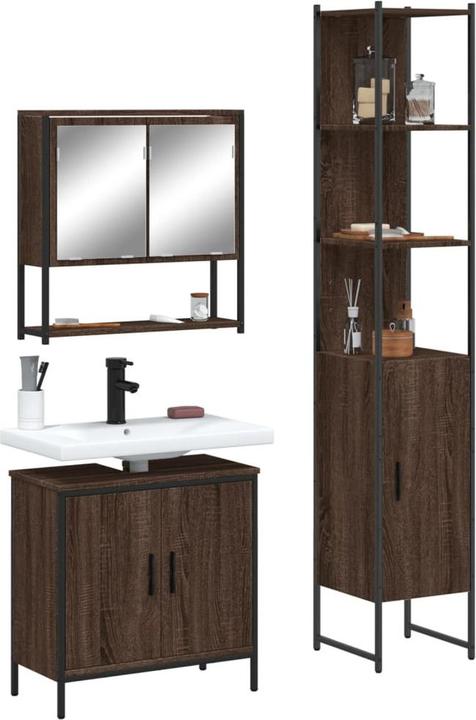 Produktbild vidaXL 3-tlg. Badmöbel-Set